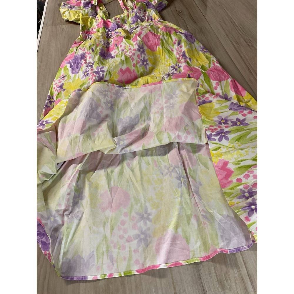 NEW Show Me Your Mumu Smitten Midi Dress Blooming Tulips Floral Womens XXL - Picture 10 of 11